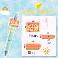 Perles focales de haute qualité, tendance et mignonnes, série d'avatars d'animaux, perles focales de luxe pour la fabrication de stylos DIY, accessoires pour stylos