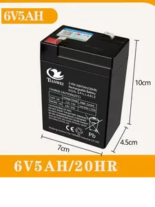Livraison gratuite Rscrola <span class=keywords><strong>6V</strong></span>/12V <span class=keywords><strong>batterie</strong></span> plomb-acide rechargeable inondée à cycle profond 5Ah/7Ah/8Ah/<span class=keywords><strong>12Ah</strong></span> vélos/scooters électriques - Product Image 2