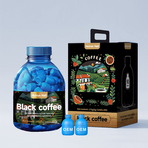 Poudre de <span class=keywords><strong>café</strong></span> instantané lyophilisée noire non sucrée personnalisée amincissant l'énergie pour la perte de poids emballée dans une bouteille de sac de fruits - Product Image 2