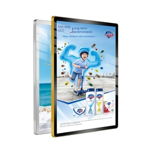 Từ hút hợp kim nhôm khung Áp phích cho quảng cáo KT Board hiển thị A4 treo tường quảng cáo hiển thị hộp Đèn - Product Image 1