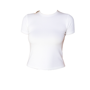 Camiseta Casual de Manga Corta para Mujer, de Algodón Jersey, Transpirable, con Logotipo Estampado, Color Liso, Fabricada por [Nombre del Fabricante] - Product Image 1