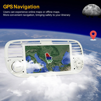 OEM/ODM Écran tactile 7 pouces Android GPS Autoradio avec WiFi intégré pour Fiat 500 Abarth 2007-2015 Carplay sans fil Multimédia