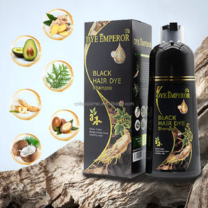 DYE EMPEROR Guangzhou Shampooing <span class=keywords><strong>de</strong></span> teinture pour cheveux noirs <span class=keywords><strong>de</strong></span> marque propre fabricant La coloration rapide et facile peut être personnalisée - Product Image 2