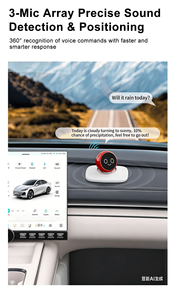 <span class=keywords><strong>Robot</strong></span> IA de Voiture Intelligent avec Contrôle Vocal Précis par 3 Micros – Accessoire Intérieur Mignon <span class=keywords><strong>pour</strong></span> Voiture - Product Image 6