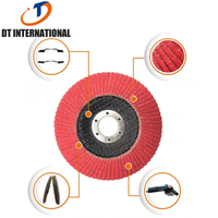 Disque à lamelles en céramique Dongtai, grain 40/60/80, 100mm 115mm 125mm, support en fibre de verre, disque abrasif, meules de polissage et de meulage, OEM ODM OBM