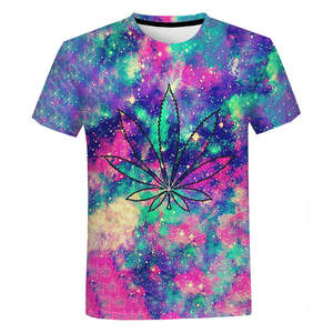 Camiseta con estampado Digital de hojas para hombre, camisetas personalizadas por encima de todo, con gráficos Camisetas estampadas, ropa 3D, Envío <span class=keywords><strong>Gratis</strong></span> - Product Image 4