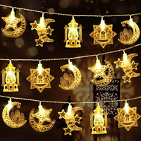 Großhandel Muslimische Islamische Produkte LED Eid Mubarak Ramadan Kareem Laternen Selamat Hari Raya Ramadan Dekorationslichter