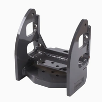 Composants mécaniques usinés CNC en acier inoxydable soudés avec précision, supports, brochage, perçage, machines industrielles, OEM personnalisé