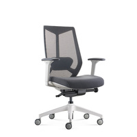 Chaise de bureau ergonomique à dossier en Y respirant avec appui-tête pour espace de travail professionnel