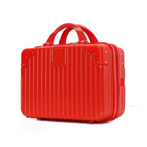 14-Inch Women's Cosmetic <b>Case</b> Zipper Closure Large Capacity ABS Mini <b>Travel</b> Bag 16-Inch Men's Hand Luggage Box Password Storage - Product Image 6