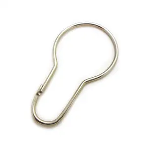 Fashion High Quality Metal Key Ring Hook Pear Shape Spring Clip