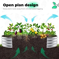 Nouveau design de bac à plantes surélevé en fer galvanisé, style classique, écologique, pour jardin extérieur, bac à plantes surélevé, doublure pour plantes pour légumes