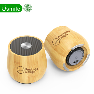 Sinh thái thân thiện với giá rẻ nhất <span class=keywords><strong>mini</strong></span> OEM ODM ánh sáng lên tre loa không dây giáng sinh Quà tặng khuyến mãi cho ngoài trời và sử dụng nhà - Product Image 3