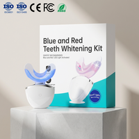 Kit de Blanchiment Dentaire LED Rouge et Bleu OEM, Soin des Gencives à Lumière Bleue, Kit Dentaire Domestique USB-C pour Dents Sensibles, Blanchiment Efficace
