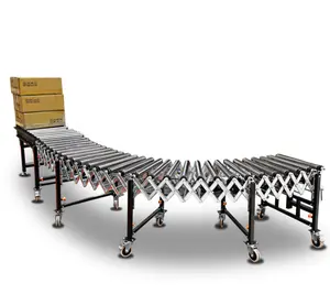 Motorized Powered Pallet Roller Conveyor Operation System Machine For Loading And Unloading