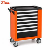 Armoire à roulettes robuste RTTOOL OEM avec 7 tiroirs, système de verrouillage à clé et kit d'outils