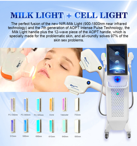 Épilateur portable 2-en-1 à lumière pulsée cellulaire IPL, en métal et ABS, avec refroidissement par glace, pour l'élimination des taches de rousseur et de l'acné, et le soin de la peau pour une beauté éclatante - Product Image 4