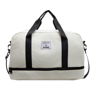 Sac de sport et de yoga grande capacité pour femmes, style coréen, avec séparation sec/humide, sac de voyage portable, sac de rangement pour bagages à main - Product Image 3