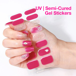 Kits de Uñas Postizas de Lujo con Purpurina Navideña de Alta Calidad, Diseño 3D de Santa Claus y Copos de Nieve, Gran Venta - Product Image 5