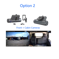 Sistem Kamera Dasbor Kendaraan Dual Lensa Kualitas Video Bagus Resolusi 1080p MDVR GPS WIFI 4G Mobile DVR Kartu SD ADAS DSM DASHCAM
