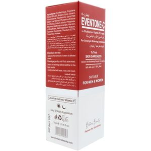 Crema Eventone-C de Britains Beauty con L-Glutatión y Vitamina C para Aclarar y Blanquear la Piel, para Hombres y Mujeres, Todo Tipo de Piel, Uso Diario, en Caja - Product Image 4
