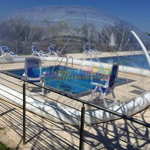 Pvc globo iglú cúpula tienda al aire libre camping evento boda fiesta inflable cúpula transparente piscina cubierta transparente burbuja tienda - Product Image 1