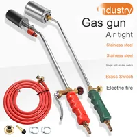 Vente en gros Acier inoxydable Cuivre pur Pistolet à flamme à gaz liquéfié à ouverture unique et double ouverture Pulvérisation domestique pour torches de soudage au porc