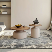 Table basse durable de style noir et blanc Ensemble de meubles de salon et de maison modernes et élégants