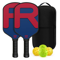 Raket Pickleball Profesional Serat Karbon T700 Ringan Inti Polimer Sarang Lebah untuk Luar Ruangan
