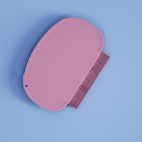 Set de table rond en silicone durable avec pochette récupératrice de restes, antidérapant pour cuisine, restaurants et voyages (Sauge)