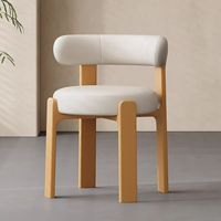 Chaises de salle à manger en bois massif de style moderne, chaises de restaurant minimalistes avec dossier, design personnalisé