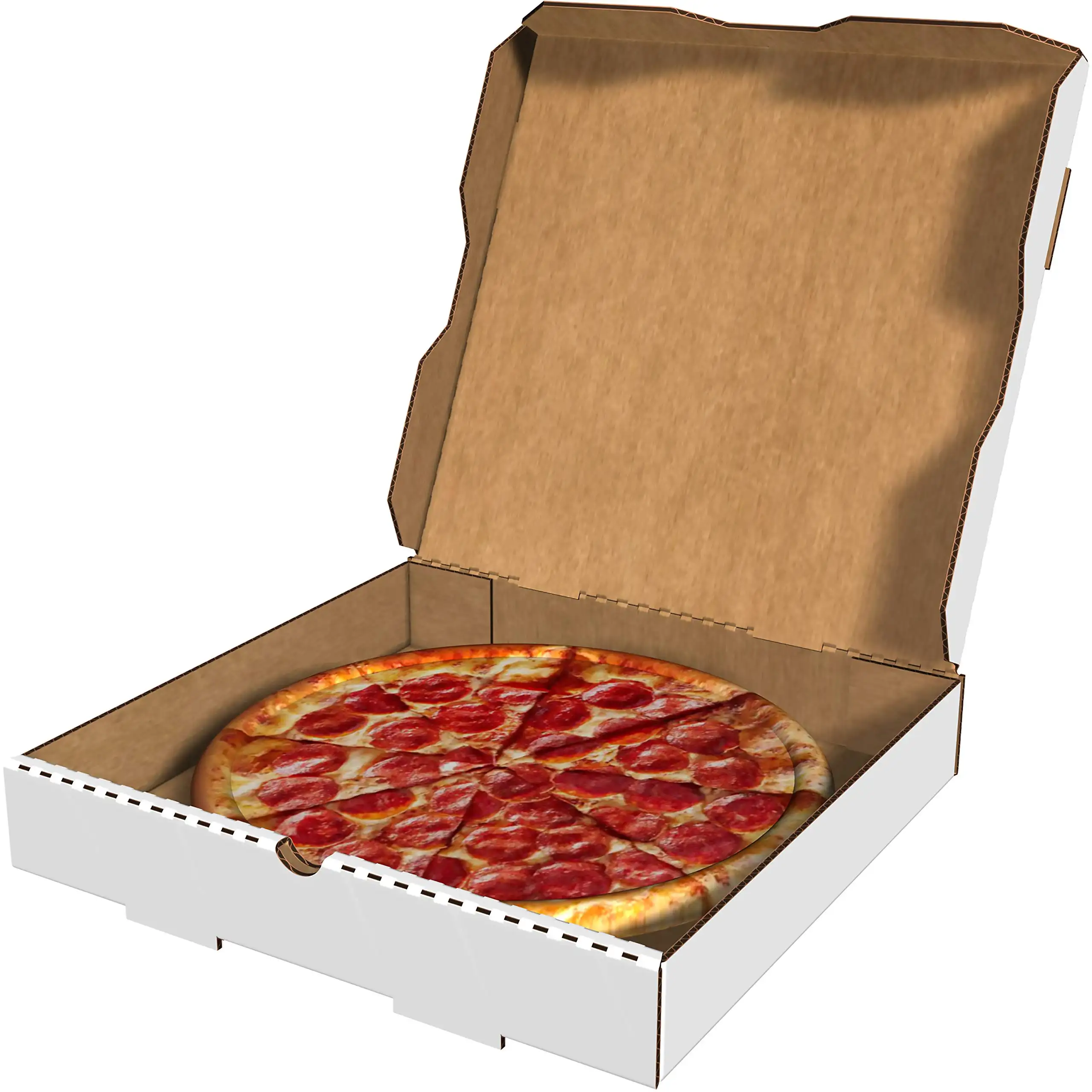 Benutzer definierte Logo-Paket Großhandel Karton Größe 16 Zoll Pizza Verpackungs boxen Benutzer definierte gedruckte Lieferung Wellpappe Pizza Box