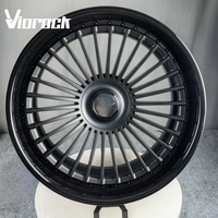 Jantes forgées 2 pièces noir brillant 19 20 22 24 pouces 5x112 5x130 5x114.3 compatibles avec Mercedes Maybach Audi Range Rover Lexus Toyota