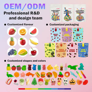 Caramelos de Goma <span class=keywords><strong>con</strong></span> Sabor a Fruta, Pelables en 3D, de Lichi/Mango/Banana/Uva, Dulces Suaves, al por Mayor, OEM de Fábrica - Product Image 5