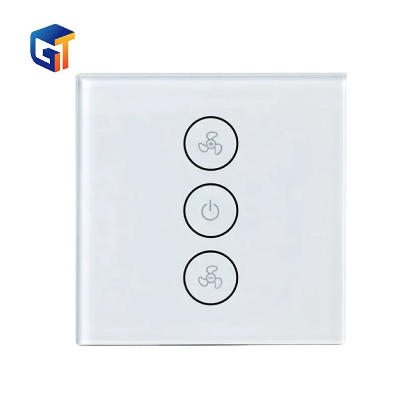 G-Tech Plus WiFi Smart Ceiling Fan Switch EU/US Fan Lamp Switch Tuya Remote Various Speed Control Work With Alexa Google Home