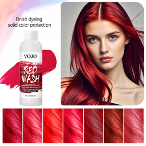 Champú Fijador del Color VOJO 100ml a Base de Plantas y Sin Amoníaco <span class=keywords><strong>para</strong></span> Cabello Rojo, <span class=keywords><strong>Azul</strong></span>, Morado, Gris y Rosa, Restaurador y Protector del Color del Cabello - Product Image 1