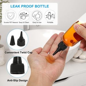 Squeeze Applicator Packaging <b>Bottle</b> 100 ml Soft Hair Oil Dye Squeeze Applicator Packaging <b>Bottle</b> With Twist-open Dispensing Cap - Product Image 4