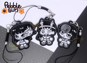 จี้โทรศัพท์อะคริลิคสองด้านลายตัวละครอนิเมะจุนจิ อิโตะ OEM ODM ขนาด 4.5 ซม. จากจีน - Product Image 2