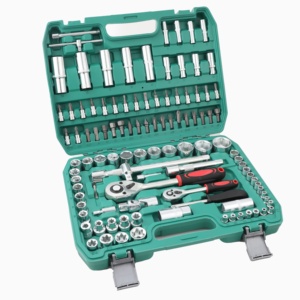 KAODEE 108 pièces OEM Kit de réparation automobile professionnel en acier, jeu de clés à cliquet et douilles de 1/2 pouce, 1 mallette rigide, métrique, 108 pièces - Product Image 4
