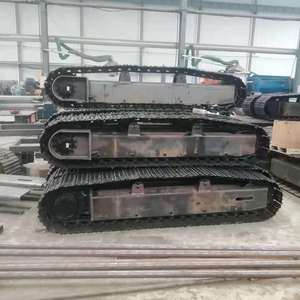 Steel Track Undercarriage For <b>Pile</b> <b>Driver</b> Drilling Machine Excavator Heavy Duty Reinforced Structure - Product Image 2