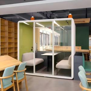 Cabinas Modulares Insonorizadas para Reuniones Privadas, Cabina Acústica con Cancelación <span class=keywords><strong>de</strong></span> Ruido para Oficina - Product Image 5
