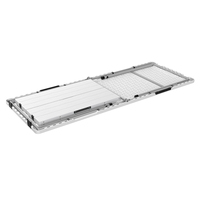 Ensemble table et chaises 3-en-1 en plastique HDPE confortable et portable pour l'extérieur, idéal pour les hôtels, cours, jardins, cuisines et salons