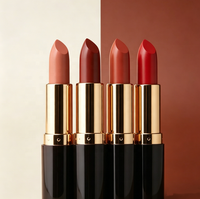 Rouge à lèvres velours waterproof et anti-transfert en gros pour usine cosmétique, commande OEM personnalisée
