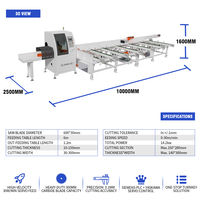 Scie à découper horizontale automatique Saifan SF6060S pour le travail du bois, haute efficacité