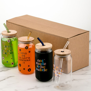 Стакан-термос для сублимации объемом 360 мл (12 унций) / 473 мл (16 унций) в классическом стиле, с бамбуковой крышкой и соломинкой, для подарочных акций - Product Image 6