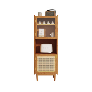 ตู้มุมไม้จริงสไตล์นอร์ดิก รุ่น Rushan Furniture  3 ช่องเก็บของ สีไม้สัก สำหรับห้องนั่งเล่น - Product Image 5