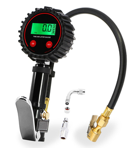 Digitaler Goldener Auto-Reifenfüller mit Druckmesser und Quest LCD-Bildschirm - Product Image 1
