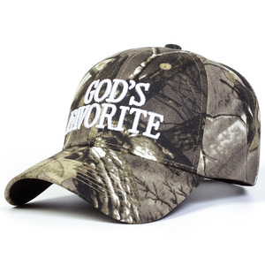 Gods Favorite <b>Camo</b> Baseball <b>Cap</b> Embroidered Adjustable Unisex Outdoor Hat Four Seasons Casual 6 Panel Design - Product Image 3