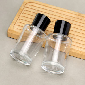 Bouteille en verre vide de parfum moderne cylindrique transparente de 50ml 75ml - Product Image 3