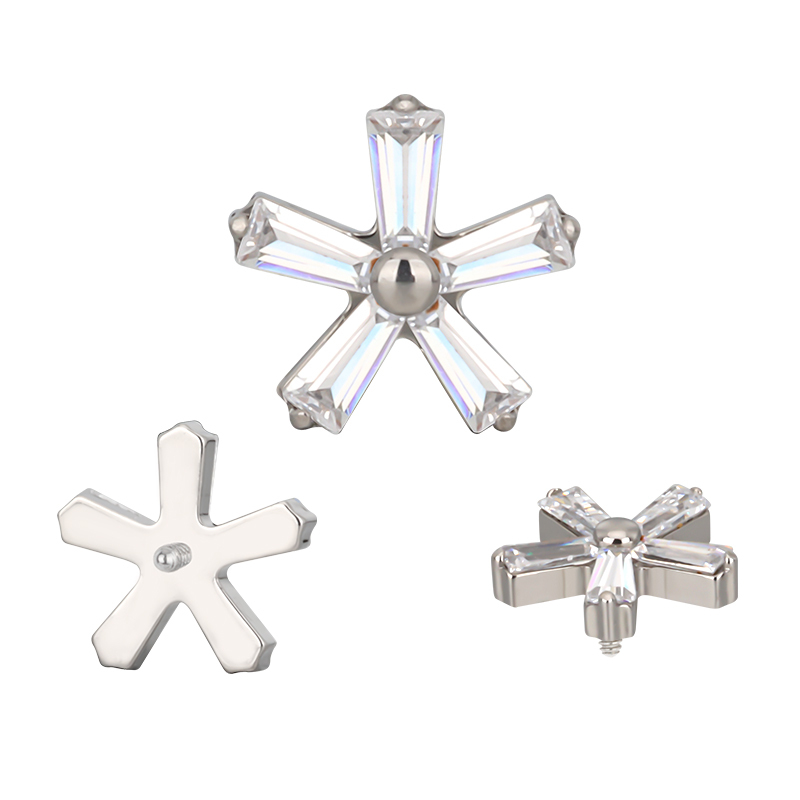 Titanium Fashion Earrings Labret Jewelry 16G